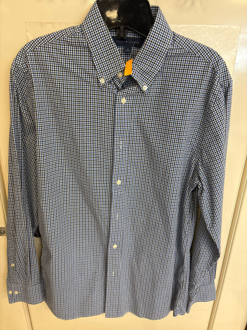 Small-Check Tommy Hilfiger Shirt — Size 15