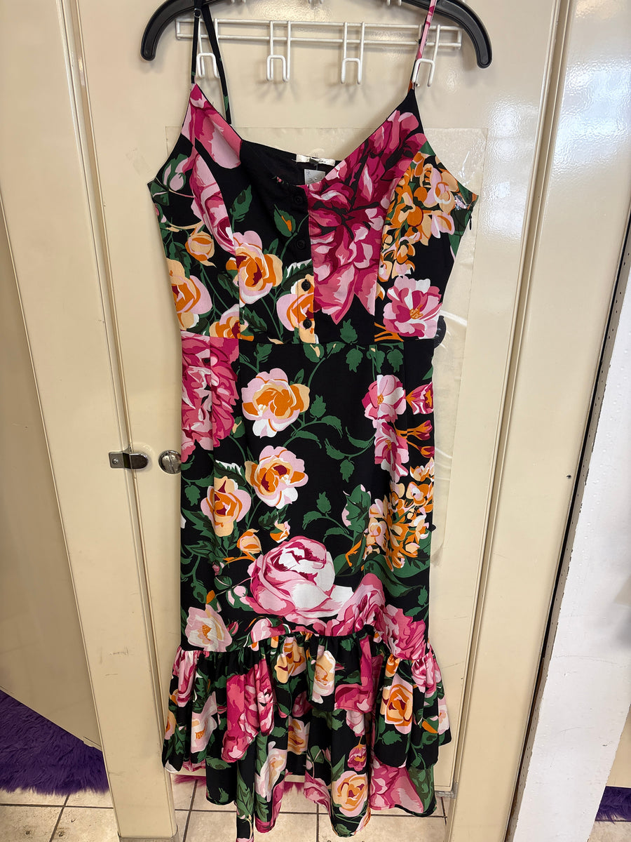 Robe fleurie à volants — taille 8 — photo 1