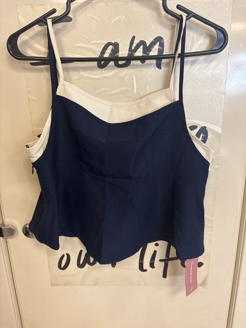 Camisole courte bleu marine — taille non indiquée — photo 2