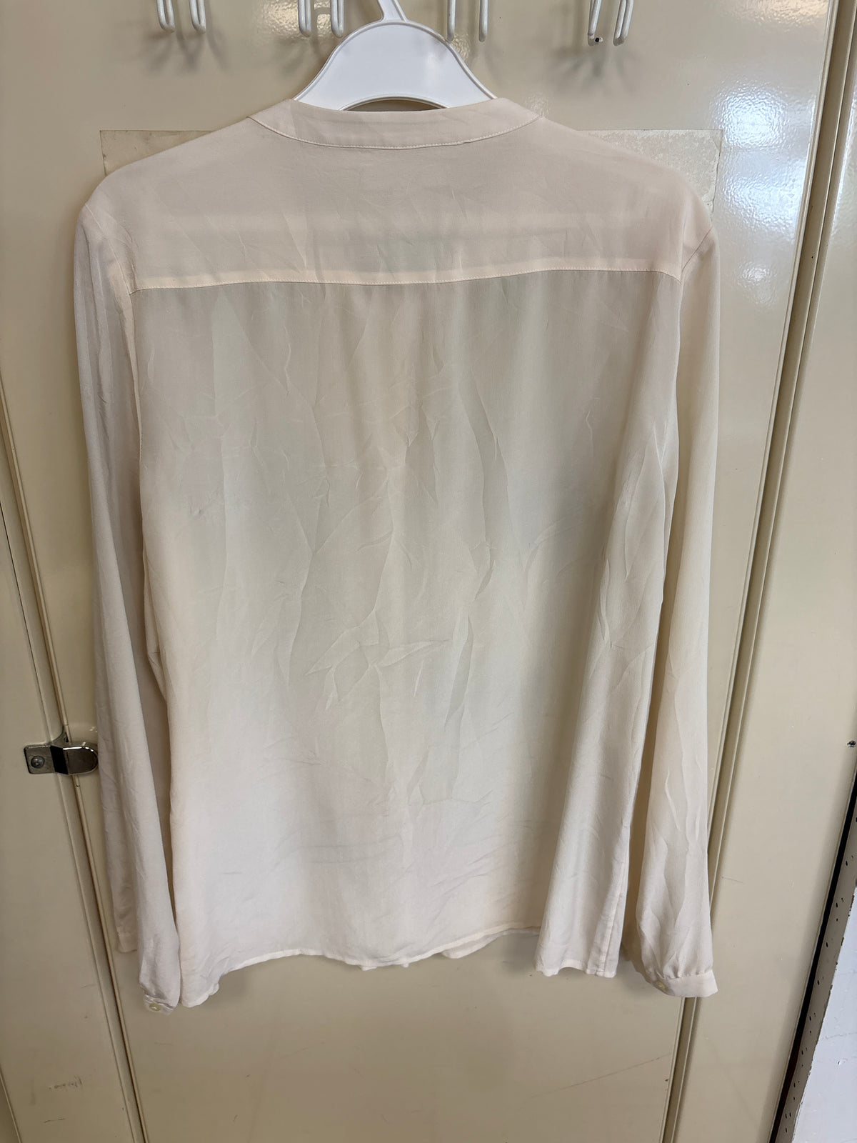 Blouse blanche plissée — taille 14 — photo 3