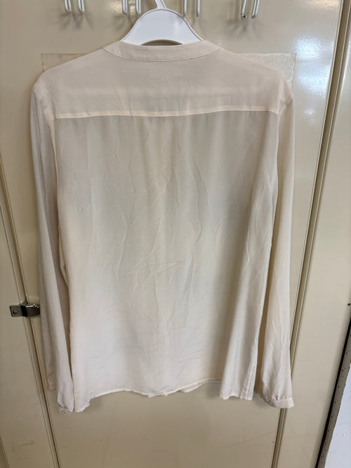 Blouse blanche plissée — taille 14 — photo 3
