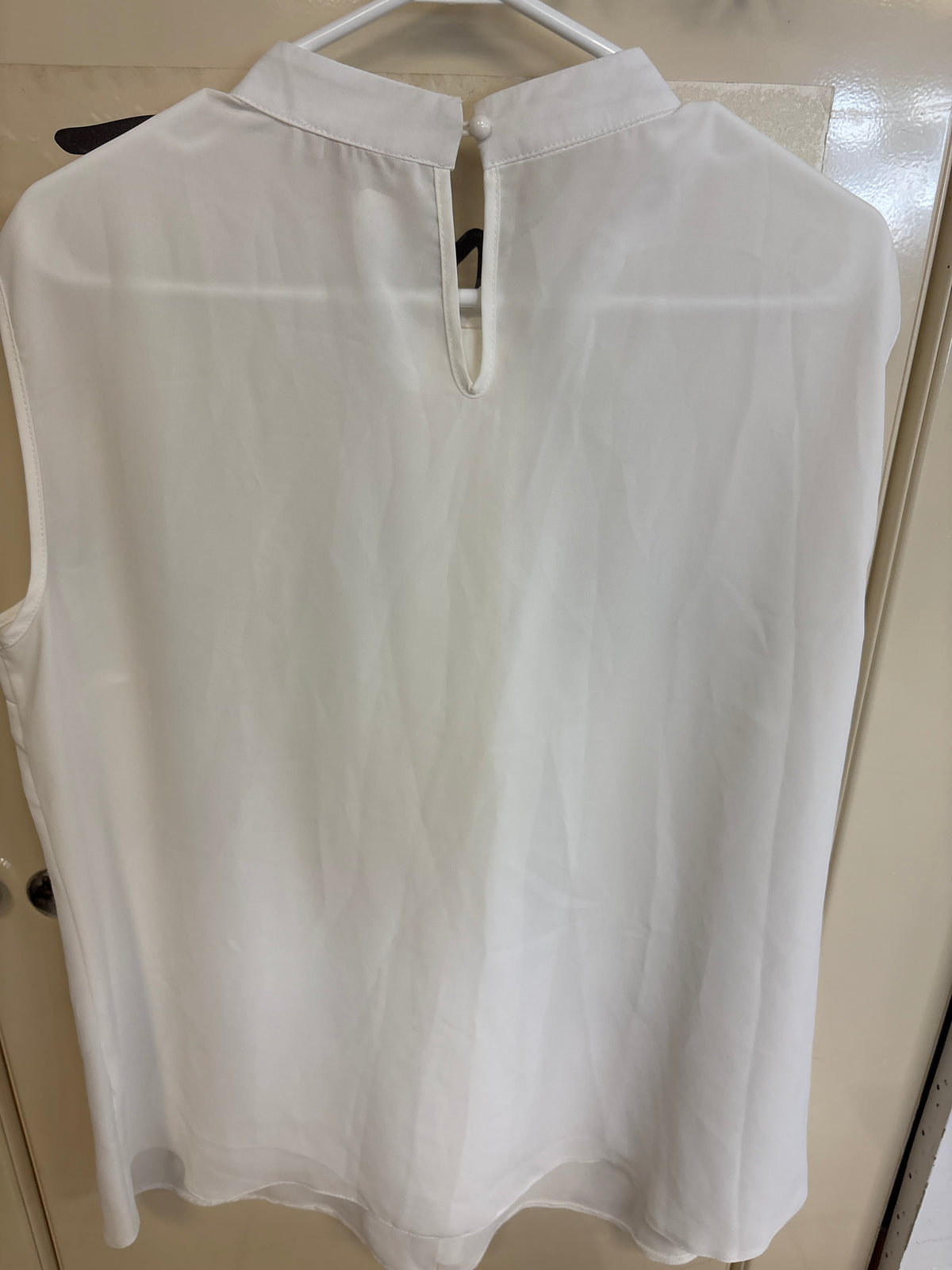 Blouse blanche sans manches — taille 48 — photo 2