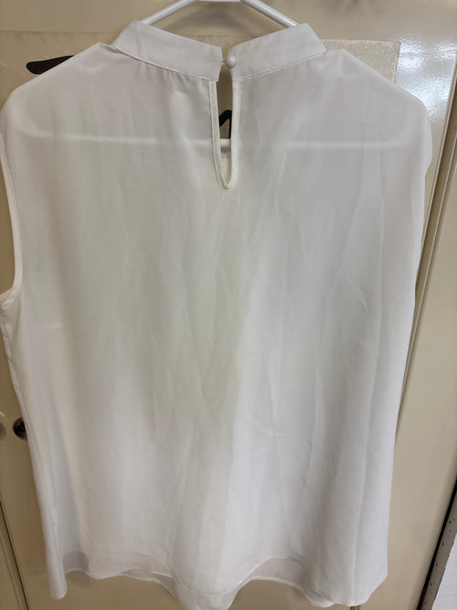 Blouse blanche sans manches — taille 48 — photo 2