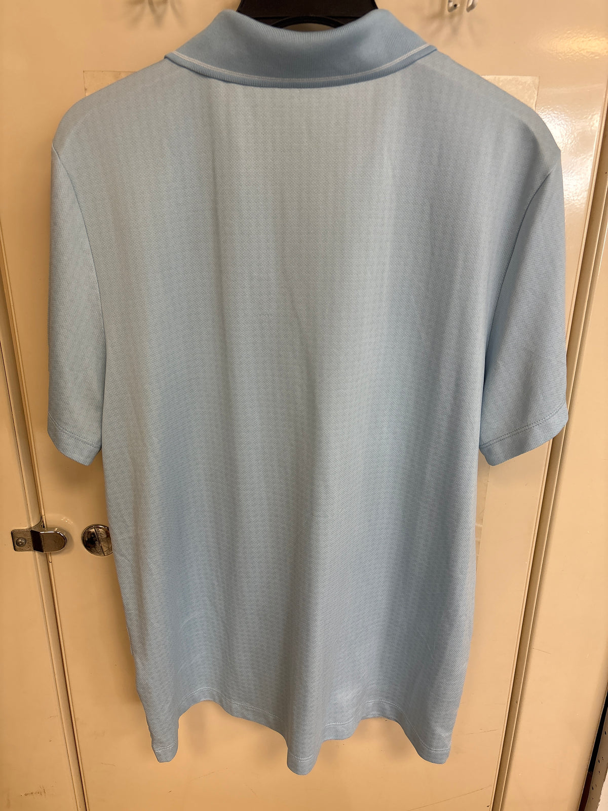 Polo bleu ciel zippé Perry Ellis — taille L — photo 2