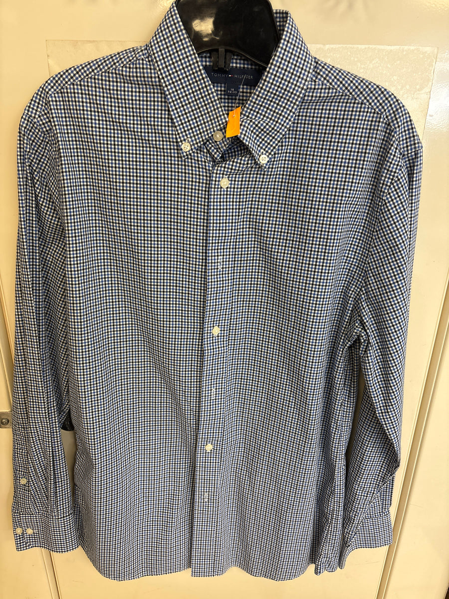 Chemise à petits carreaux Tommy Hilfiger — taille 15 — photo 1