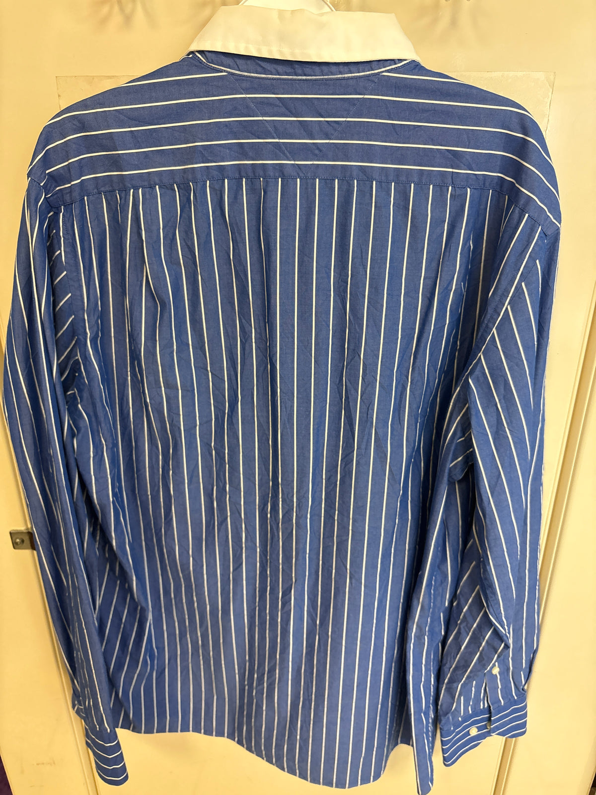 Chemise bleue rayée Tommy Hilfiger — taille 17 — photo 2